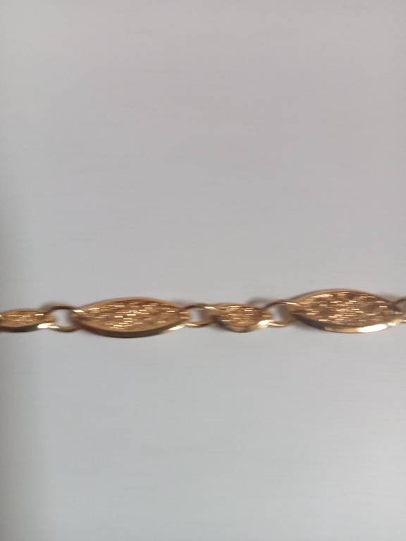 bracelet plaqué or longueur 20 cm | Puces Privées