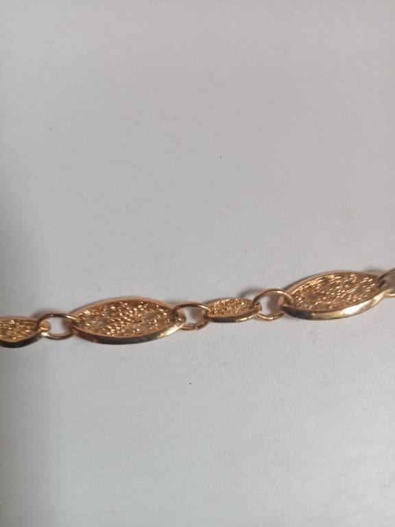 bracelet plaqué or longueur 20 cm | Puces Privées