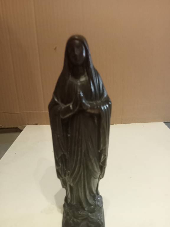 statuette en régule religieux signé DSR du XIXème hauteur 19,5 cm | Puces Privées