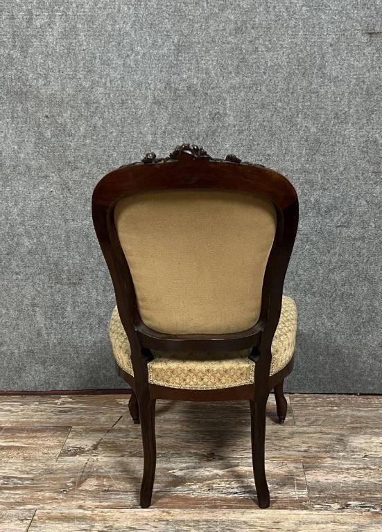 série de 4 chaises époque Napoléon III en acajou vers 1850 | Puces Privées