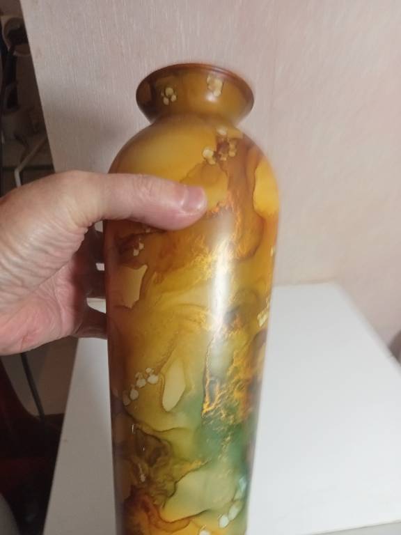 vase ancien hauteur 30 cm diamètre 11 cm | Puces Privées