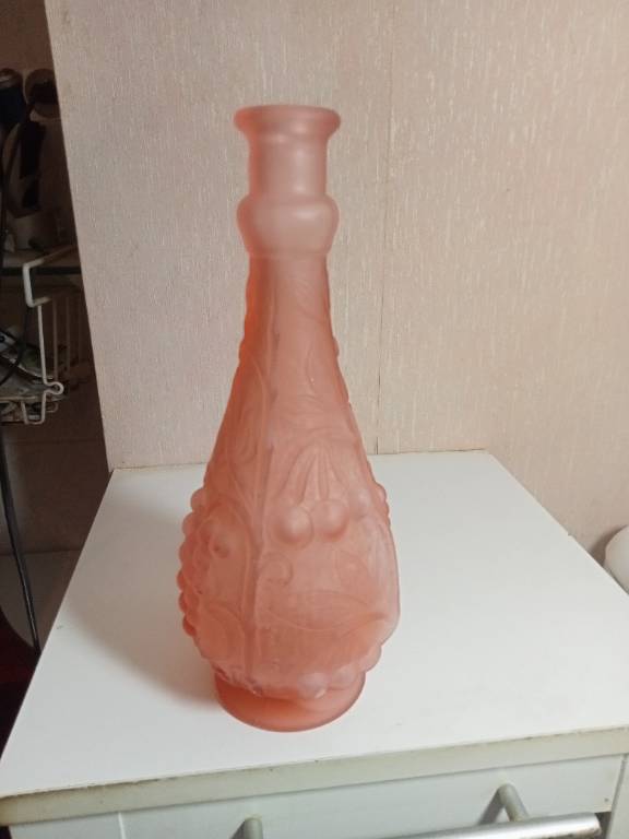 vase ancien glycine hauteur 27,5 cm diamètre 11 cm | Puces Privées
