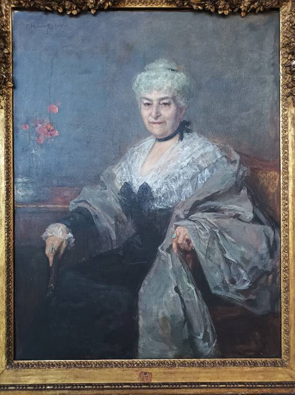 Ferdinand Humbert (1842-1934) Tableau Huile sur toile Portrait de femme 1911 | Puces Privées