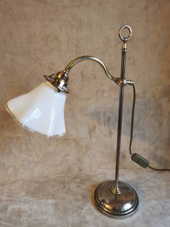 No - 544 - lampe de bureau ou d'ambiance en laiton chromé | Puces Privées