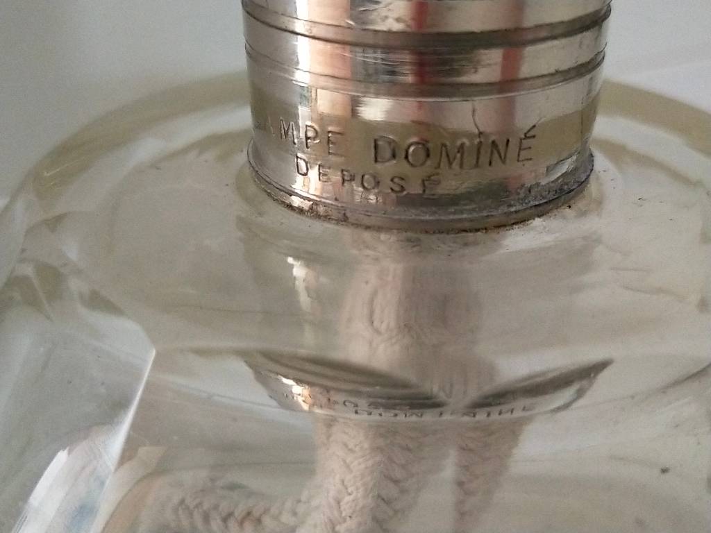 Lampe Berger Dominé en verre Made in France 1930 | Puces Privées