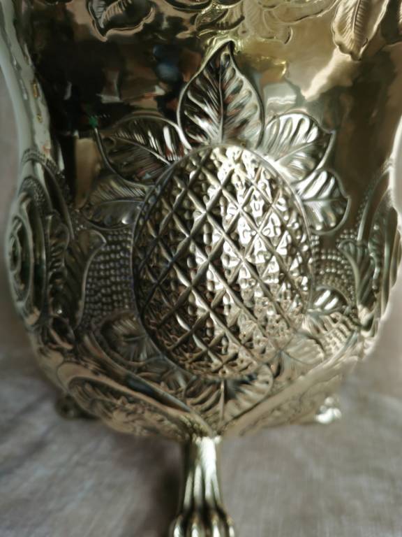 No - 558 - Superbe seau à charbon en cuivre jaune et bronze époque XIXème | Puces Privées