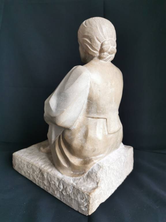 No - 569 - Sculpture en pierre , taille directe par Louis Herling 1880 1958 | Puces Privées