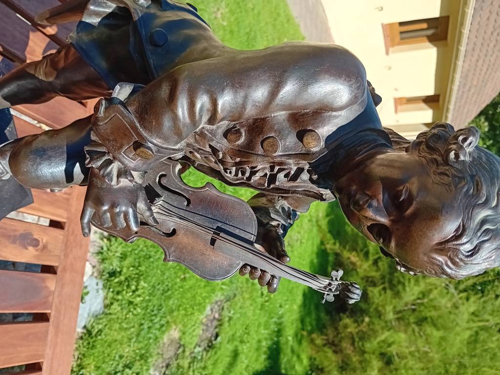 Sculpture bronze de Mozart signée Marcel DEBUT | Puces Privées