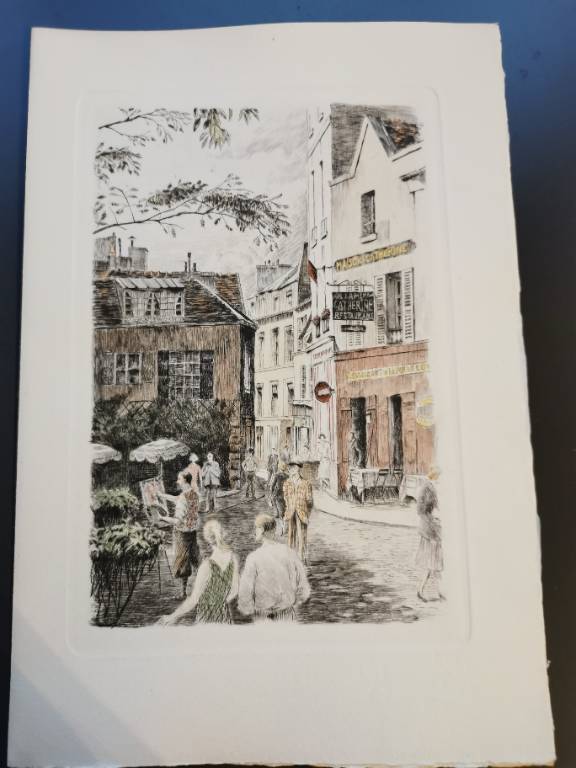 No - 580 - Images de Montmartre par André Warnod , exemplaire No 495 | Puces Privées