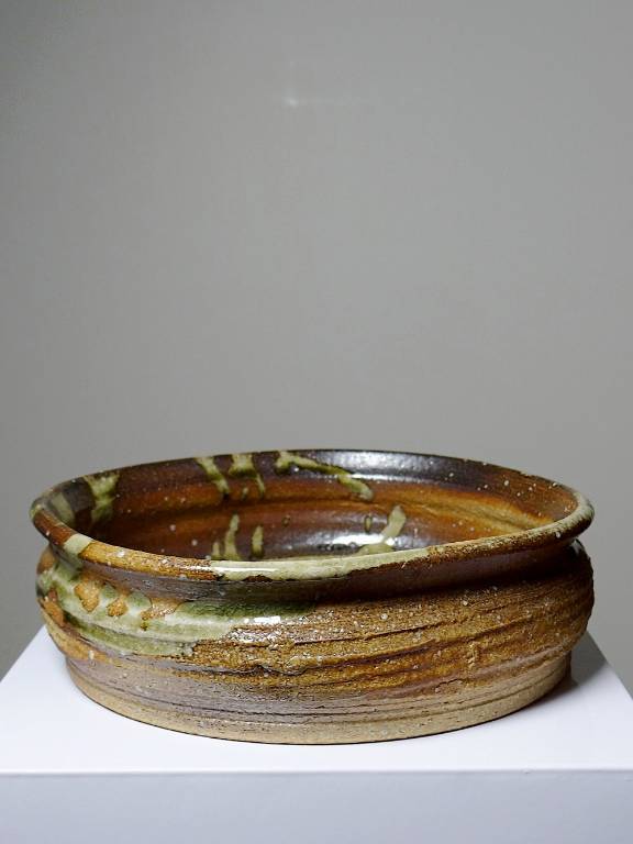Coupe céramique d'art Japonaise d'Iga vintage/ancienne brutaliste | Puces Privées