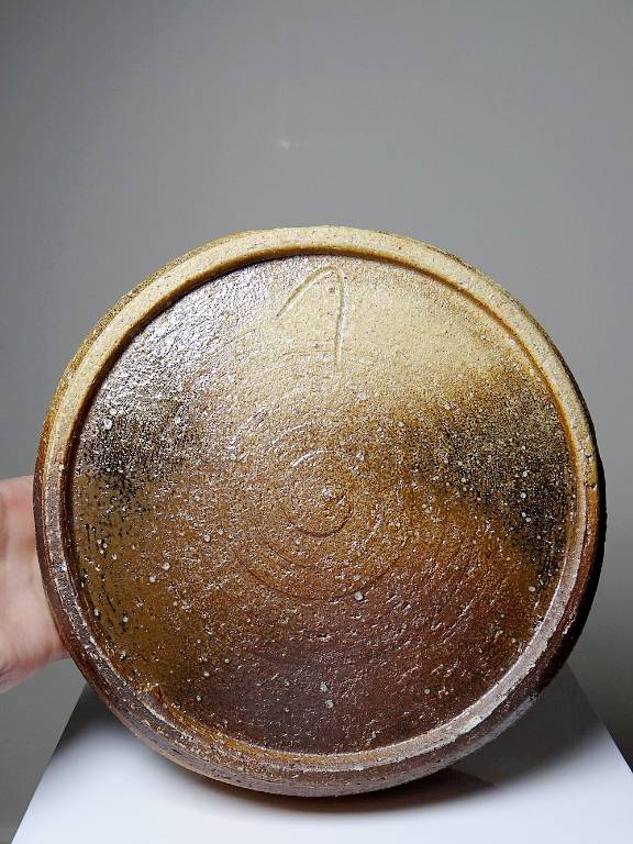 Coupe céramique d'art Japonaise d'Iga vintage/ancienne brutaliste | Puces Privées