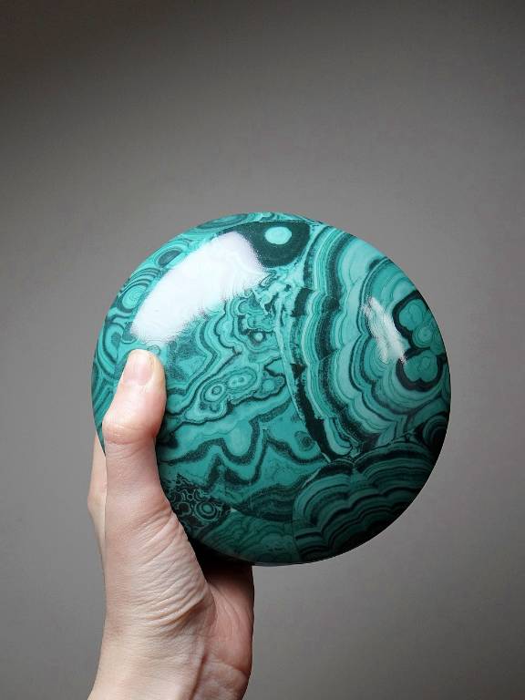 Boite à bijoux/bonbonnière porcelaine Limoges Apilco Deshoulière façon Malachite | Puces Privées