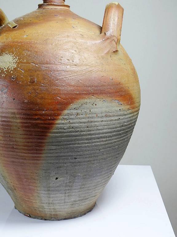 Jarre en grès XXL ancienne XIXe artisanat français Puisaye | Puces Privées