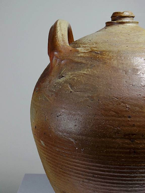 Jarre en grès XXL ancienne XIXe artisanat français Puisaye | Puces Privées