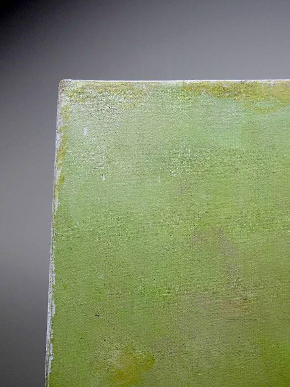 Grand tableau huile sur toile vintage nu De Miro | Puces Privées