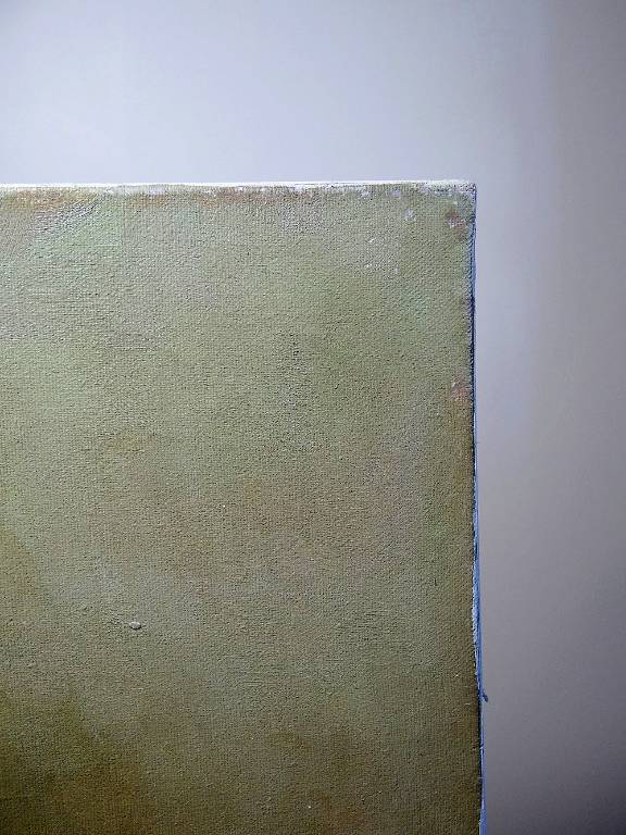 Grand tableau huile sur toile vintage nu De Miro | Puces Privées