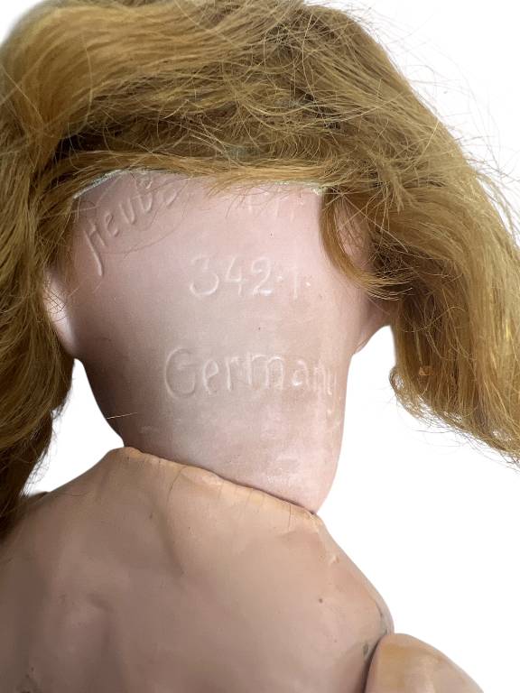 POUPÉE ANCIENNE TETE EN PORCELAINE - ALLEMANDE .EPOQUE 1900-1920. N°3421 | Puces Privées