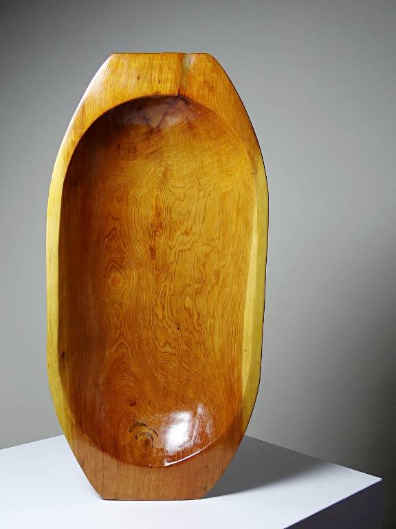 Grand plat, coupe, creuse en bois Maroc vintage | Puces Privées
