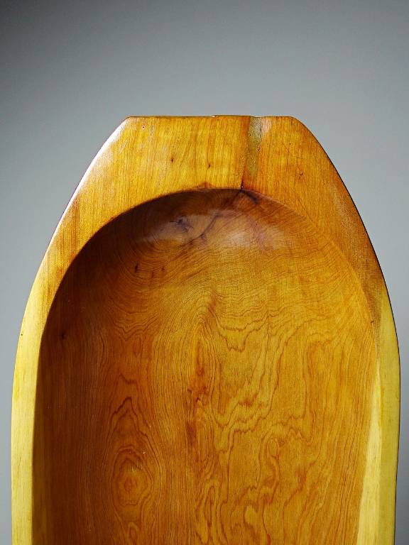 Grand plat, coupe, creuse en bois Maroc vintage | Puces Privées