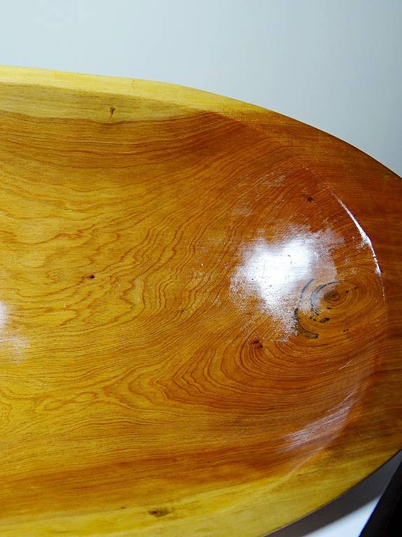 Grand plat, coupe, creuse en bois Maroc vintage | Puces Privées