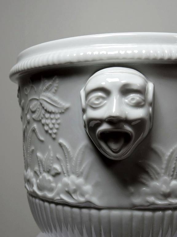 Gros cache pot/seau à champagne porcelaine Haviland Limoges repro St Cloud | Puces Privées