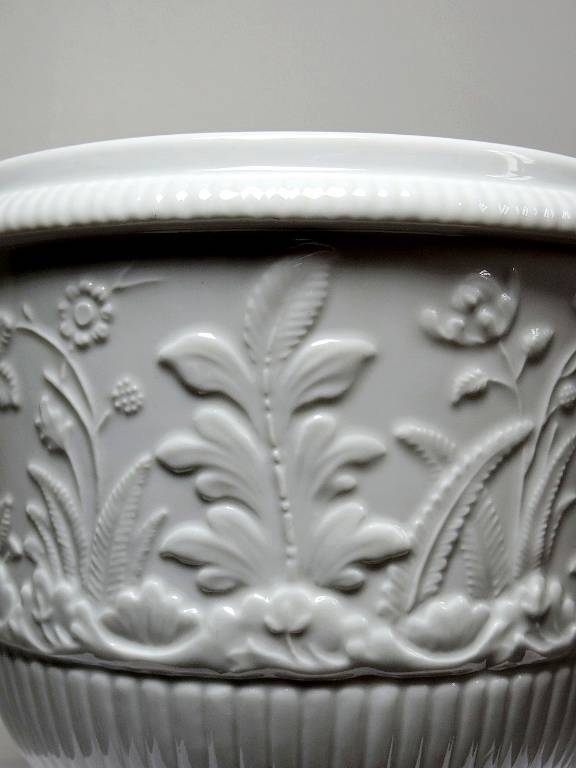 Gros cache pot/seau à champagne porcelaine Haviland Limoges repro St Cloud | Puces Privées