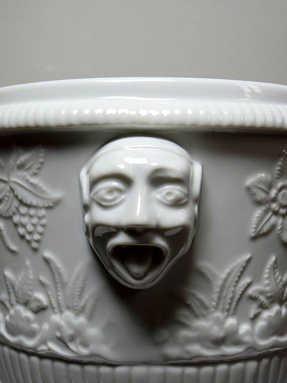 Gros cache pot/seau à champagne porcelaine Haviland Limoges repro St Cloud | Puces Privées