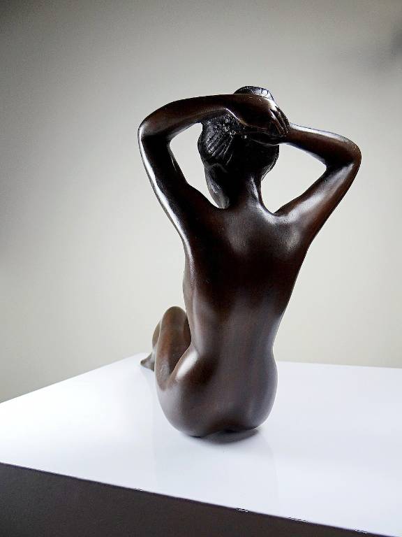 Grande statuette femme nue, Vénus en bronze de charme vintage | Puces Privées