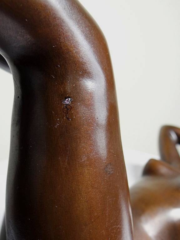 Grande statuette femme nue, Vénus en bronze de charme vintage | Puces Privées