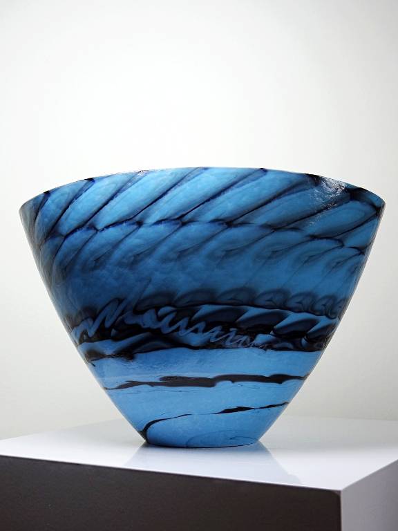 Centre de table, coupe ou grand bol en verre de Murano 