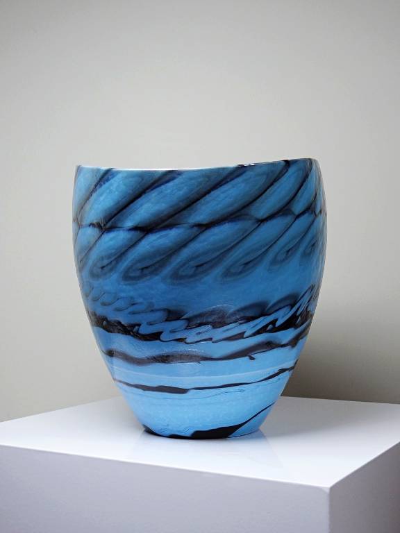 Centre de table, coupe ou grand bol en verre de Murano 