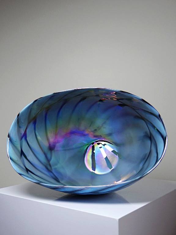 Centre de table, coupe ou grand bol en verre de Murano 