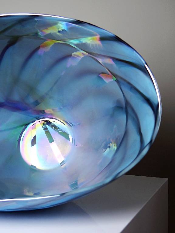 Centre de table, coupe ou grand bol en verre de Murano 