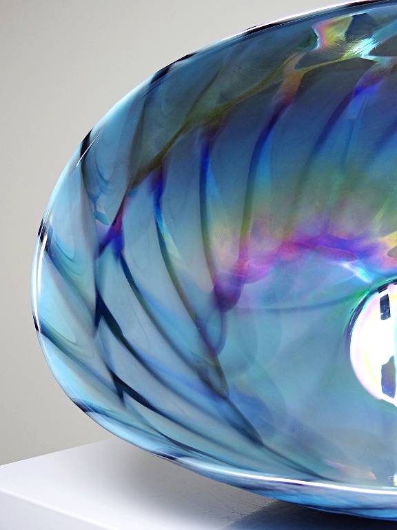 Centre de table, coupe ou grand bol en verre de Murano 