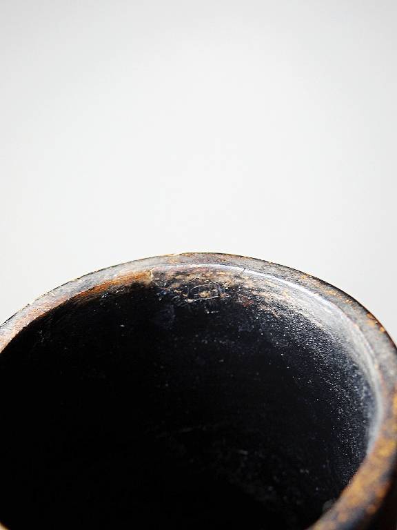 Grosse potiche, Chulucanas en céramique fine artisanale Pérou vintage | Puces Privées