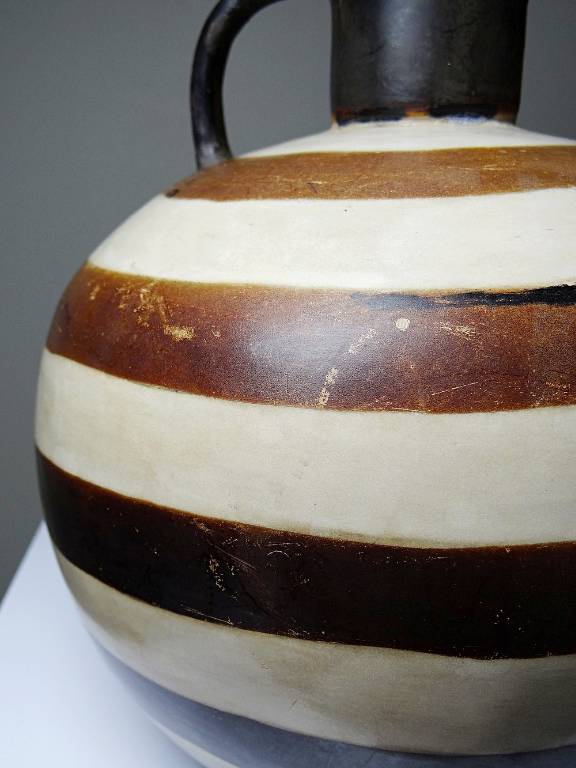 Grosse potiche, Chulucanas en céramique fine artisanale Pérou vintage | Puces Privées