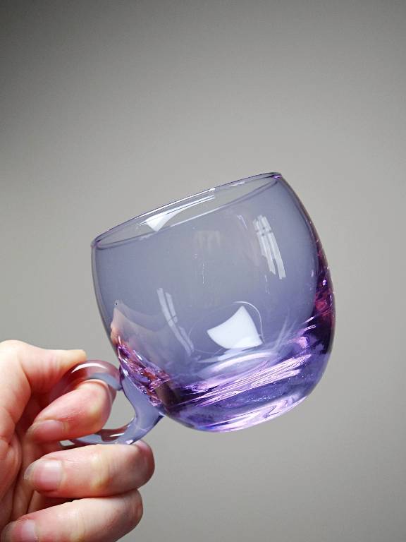 Service à sangria/punch vintage années 70 cristal Alexandrite 