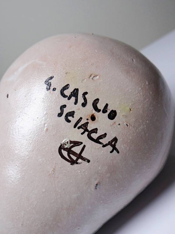Sujet oiseau en céramique émaillée Italienne Cascio Sciacca vintage | Puces Privées