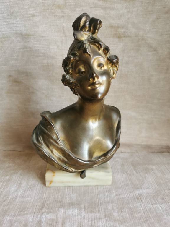No - 587 - Sculpture bronze par Staeten Georges Van Der  1856  signé et cachet société des bronze de Paris | Puces Privées