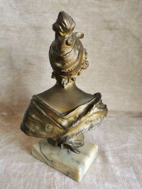 No - 587 - Sculpture bronze par Staeten Georges Van Der  1856  signé et cachet société des bronze de Paris | Puces Privées