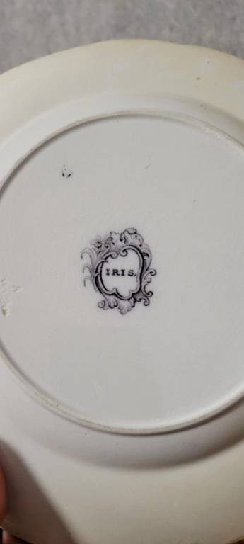 Ensemble de 6 assiettes plus 1 en porcelaine Anglaise époque début XXeme | Puces Privées