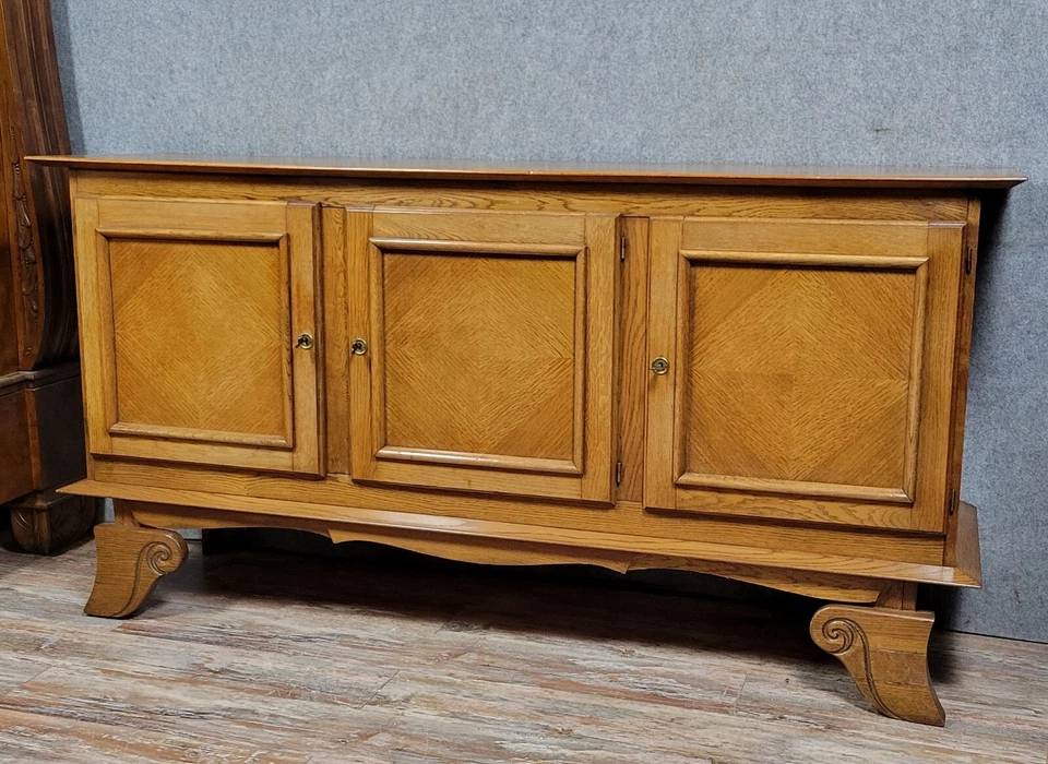 Buffet en enfilade époque Art Déco en chene vers 1940 | Puces Privées