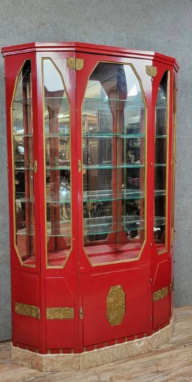 Dans l'esprit des réalisation de Maurice Dufresne : Importante Bibliothèque époque Art Déco vers 1920 | Puces Privées