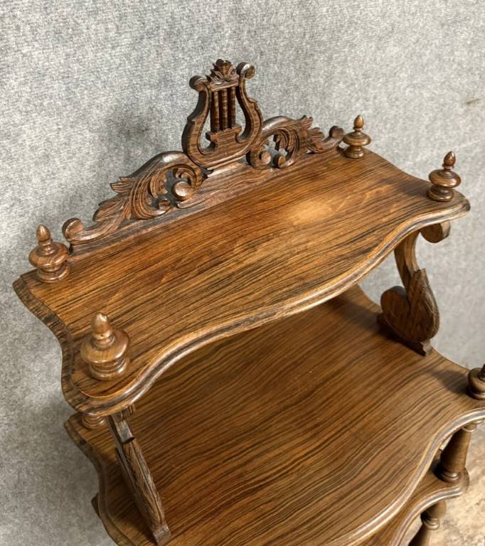 Grande étagère époque Napoléon III en palissandre vers 1850 | Puces Privées