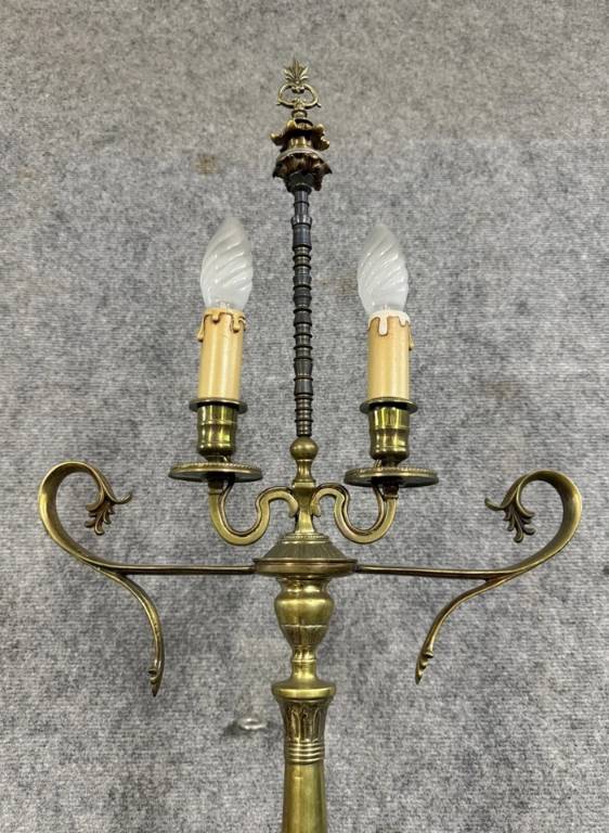 Lampe époque Empire en bronze et marbre | Puces Privées
