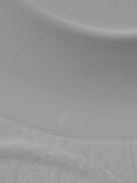 Très grand plat coupe centre de table Lafarge & Co porcelaine Limoges vintage | Puces Privées