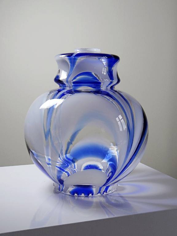 Gros globe de luminaire verre de Murano vintage années 60-70 attribué à Moretti | Puces Privées