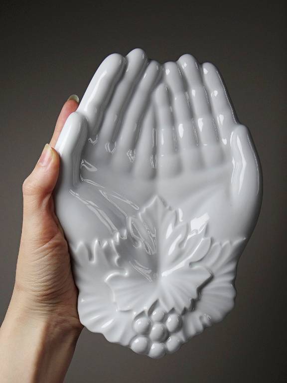 Vide poche George Sand et Cocteau porcelaine blanche de Limoges GDA vintage | Puces Privées
