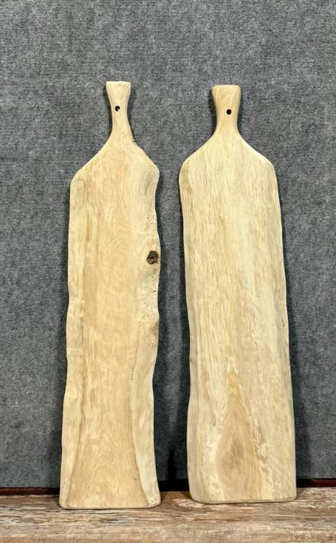 Deux grandes planches a découper de restaurant vintage 70', 80' | Puces Privées