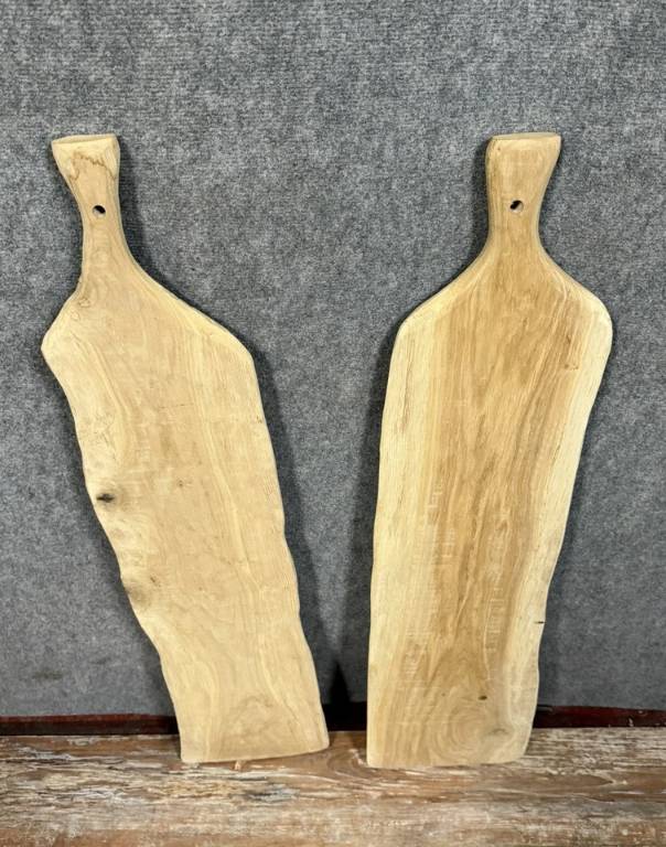 Deux grandes planches a découper de restaurant vintage 70', 80' | Puces Privées